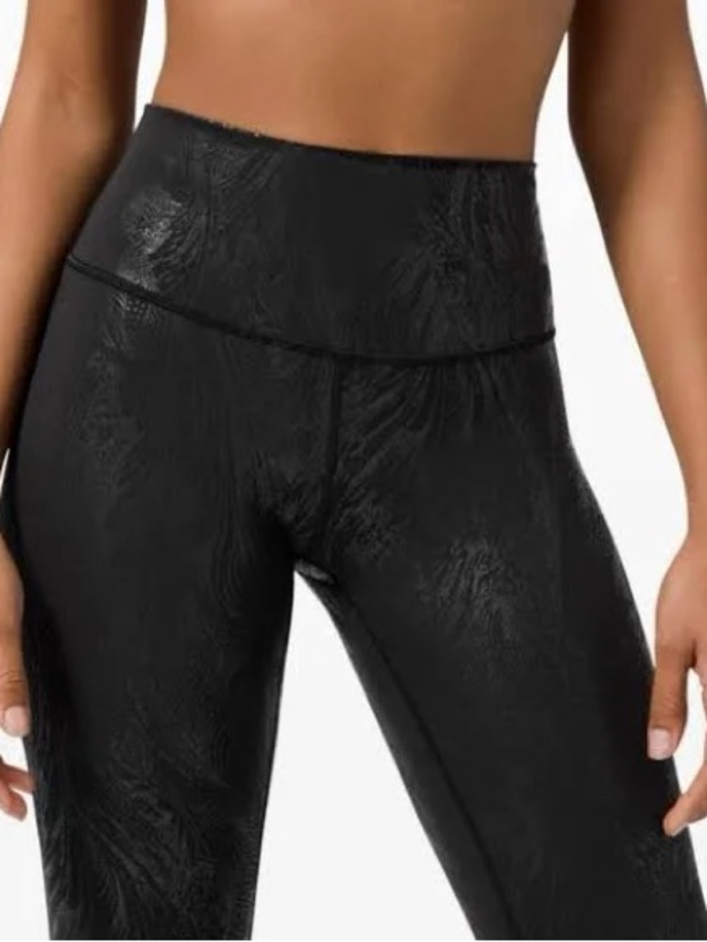 lululemon athletica Black Shimmer Leggings LIKE NEW